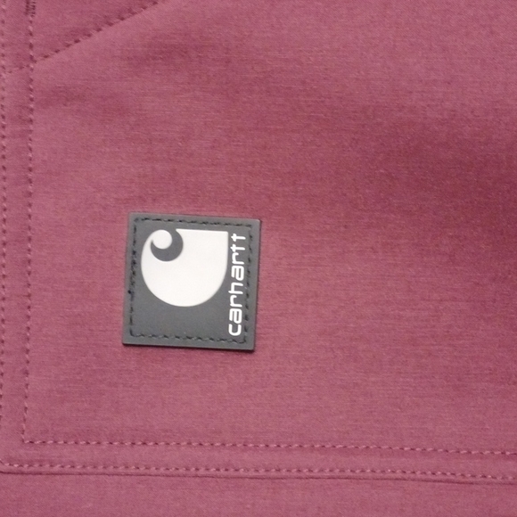 Carhartt Women's Burgundy Full-Zip Front Vest w/Pockets SIZE-LARGE Warm N Cozy! - Picture 3 of 12